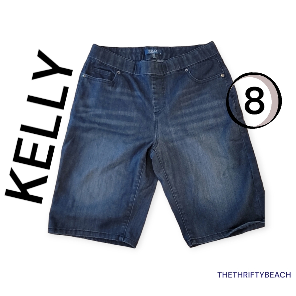 Kelly Long Denim Shorts